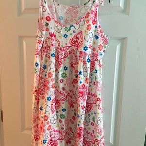 Cotton sundress.  Ladies, fun print.  Never worn